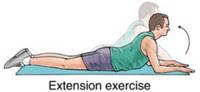 Back Extension Exercise or Sphinx Pose