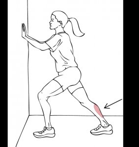 Standing Calf Stretch Exercise in Charlotte